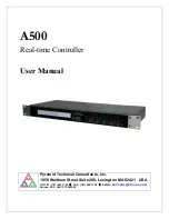 Pyramid Technical Consultants A500 User Manual preview