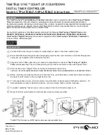 Предварительный просмотр 1 страницы Pyramid Time Systems TIMETRAX SYNC CTPLATEBUZ Instructions