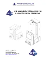Pyramid APEX 5000 Series Installation & Operation Manual preview