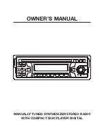 Preview for 1 page of Pyramid CDR37FD Owner'S Manual