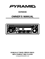 Pyramid CDR40DX Owner'S Manual preview