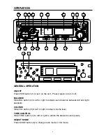 Предварительный просмотр 7 страницы Pyramid CDR40DX Owner'S Manual