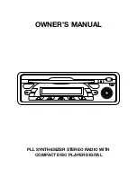 Pyramid CDR45DX Owner'S Manual preview