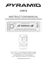 Preview for 1 page of Pyramid CDR78 Instruction Manual