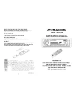 Preview for 1 page of Pyramid CDR83MP Instruction Manual