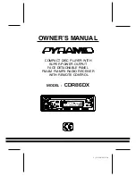 Предварительный просмотр 1 страницы Pyramid CDR86DX Owner'S Manual