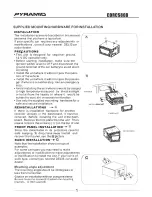 Предварительный просмотр 3 страницы Pyramid CDRCS80D Instruction & Owner'S Manual