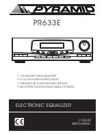 Preview for 1 page of Pyramid PR633E User Manual