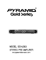 Pyramid SEA-2500 User Manual предпросмотр