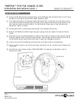 Предварительный просмотр 2 страницы Pyramid TIMETRA SYNC PoE Installation Instructions