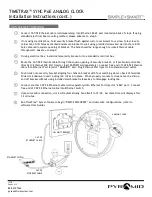 Предварительный просмотр 3 страницы Pyramid TIMETRA SYNC PoE Installation Instructions