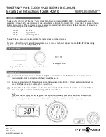 Pyramid TIMETRAX 42689 Installation Instructions preview