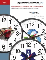 Pyramid TimeTrax Clock Datasheet предпросмотр