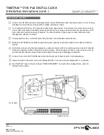 Предварительный просмотр 2 страницы Pyramid TIMETRAX SYNC PoE Installation Instructions