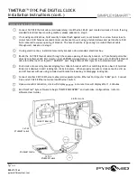 Предварительный просмотр 3 страницы Pyramid TIMETRAX SYNC PoE Installation Instructions