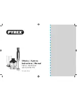 pyrex SB-1100 Instruction Manual preview