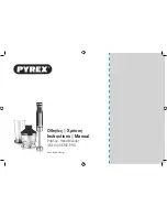 Preview for 1 page of pyrex SB-1100 Instruction Manual