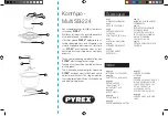 Preview for 2 page of pyrex SB-224 Instruction Manual