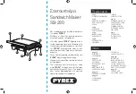 Предварительный просмотр 2 страницы pyrex SB-290 Instruction Manual