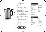 Preview for 2 page of pyrex SB-460 GOLD Instruction Manual