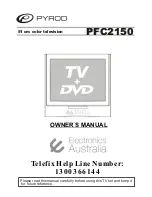 Предварительный просмотр 1 страницы PYROD PFC2150 Owner'S Manual