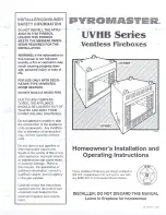 Preview for 1 page of pyromaster UVHBC 33 Homeowner'S Installation And Operating Instructions Manual