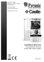 Pyronix Castle EURO 162 Installation Reference предпросмотр