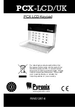Pyronix PCX-LCD/UK Manual preview