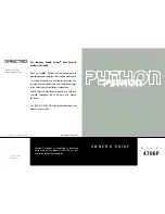 Python 4706P Owner'S Manual preview