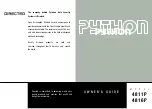 Python 4811P Owner'S Manual предпросмотр