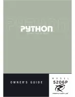 Предварительный просмотр 1 страницы Python 5206P Owner'S Manual