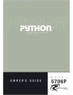 Предварительный просмотр 1 страницы Python 5706P Owner'S Manual