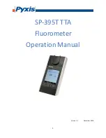 Pyxis SP-395T TTA Operation Manual preview