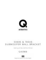 Предварительный просмотр 1 страницы Q Acoustics 3000FSi Installation Instructions Manual