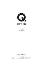 Предварительный просмотр 1 страницы Q Acoustics E120 User Manual