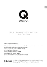 Preview for 2 page of Q Acoustics M20 Owner'S Manual