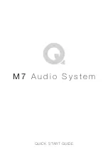 Q Acoustics M7 Quick Start Manual предпросмотр