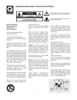 Предварительный просмотр 3 страницы Q Acoustics Q-AV Series User Manual And Product Specifications