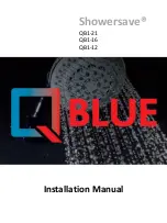 Preview for 1 page of Q-Blue Showersave QB1-21 Installation Manual