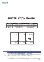 Q CELLS Q.HOME+ ESS HYB-G2 Installation Manual предпросмотр