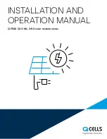 Preview for 1 page of Q CELLS Q.PEAK DUO ML-G9 Plus Installation And Operation Manual