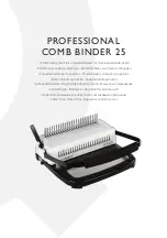 Q-Connect PROFESSIONAL COMB BINDER 25 Quick Start Manual preview