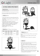 Preview for 1 page of Q-Light Q100L Operating Manual