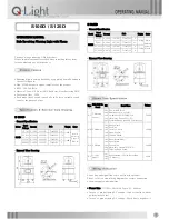 Q-Light S100D Operating Manual preview