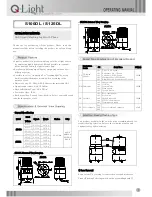 Q-Light S100DL Operating Manual preview