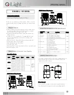 Q-Light S100DL Operating Manual предпросмотр