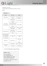 Preview for 3 page of Q-Light S100R Operating Manual