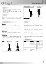 Предварительный просмотр 2 страницы Q-Light S80SM Operating Manual