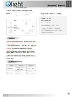 Предварительный просмотр 2 страницы Q-Light SAB130 Operating Manual