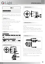 Q-Light SN-1 Operating Manuals preview